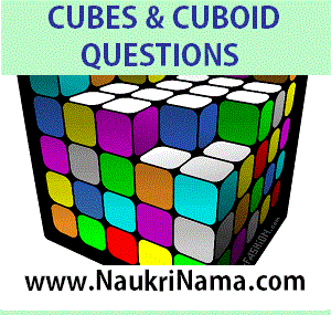 Cube and Cuboid Questions Quiz 1