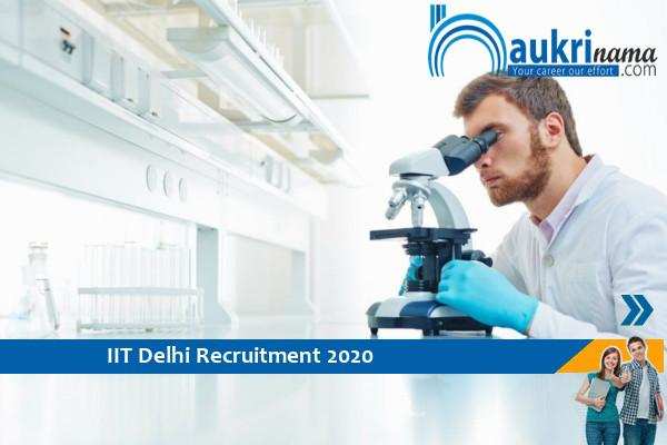 IIT Delhi Recruitment for the post of   Research Associate  , Click here to Apply