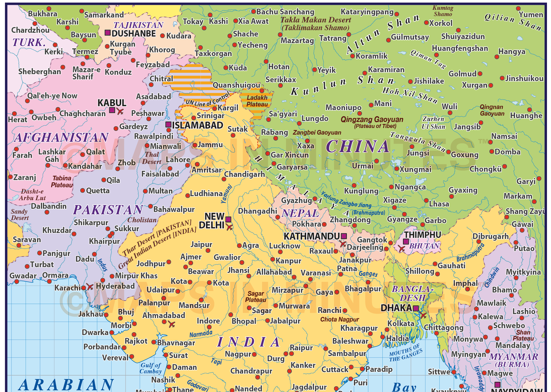 10 World Countries with maximum Neighbouring Countries