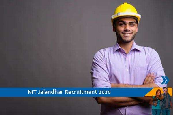 NIT Jalandhar Recruitment for the post of Technical Assistant and Junior Engineer