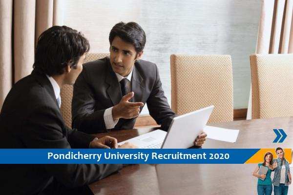 Recruitment to the post of Deputy and Assistant Registrar at Pondicherry University