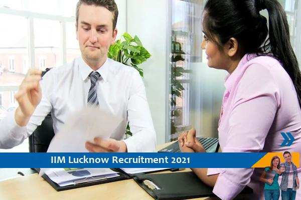 IIM Lucknow Recruitment for the post of Manager