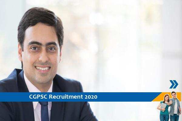 CGPSC Recruitment for the posts of Deputy Registrar and Assistant Registrar