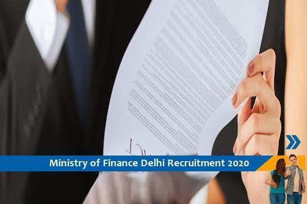 Recruitment of Legal Adviser in Ministry of Finance Delhi