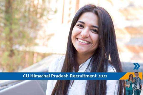 Central University of Himachal Pradesh Recruitment for Field Investigator Posts