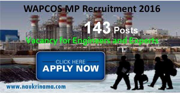 Job Alert: Engineers and Various Vacancies in WAPCOS MP-2016