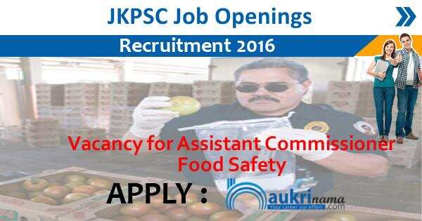Job Alert- Assistant Commissioner Vacancy 2016 in JKPSC