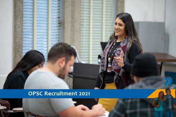 Recruitment of Assistant Professor in OPSC