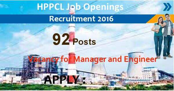 Job Alert: Deputy Managers and Various Vacancies in HPPCL-2016