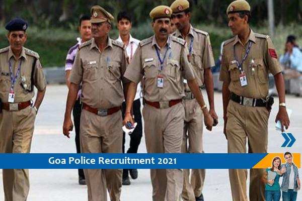 Recruitment of the post of Sub Inspector in Goa Police