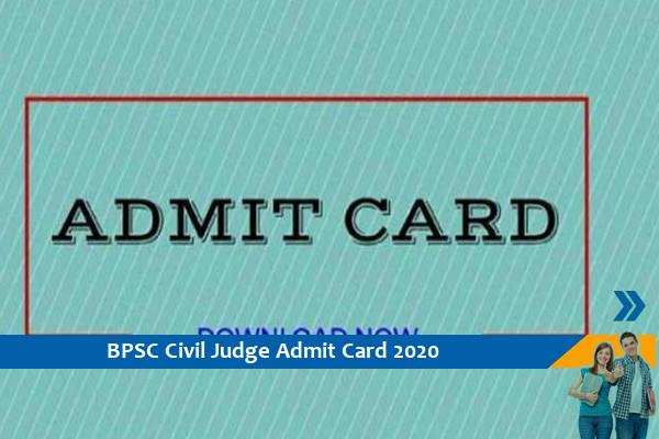 BPSC Admit Card 2020 – Click here for Civil Judge Examination 2020 Admit Card