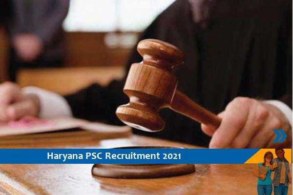 Recruitment to the post of Civil Judge in Haryana PSC
