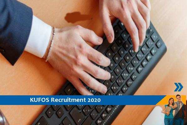 KUFOS recruitment for the post of Research Project Staff 2020