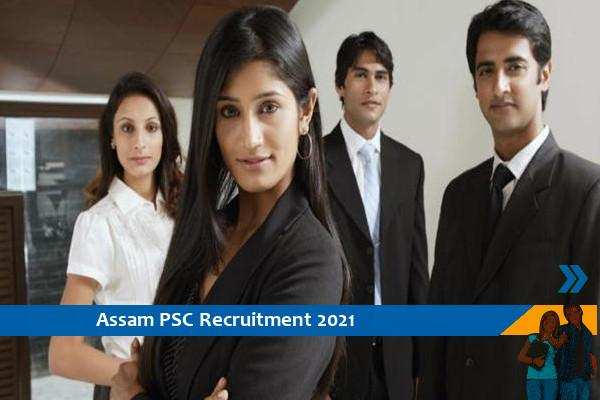 Recruitment in the post of officer in Assam PSC