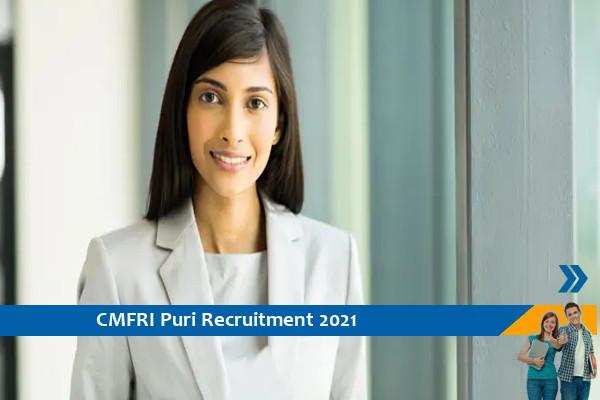 Recruitment of Young Professionals in CMFRI Odisha