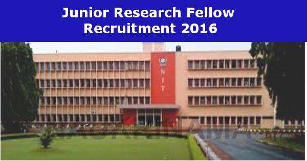 Job Alert- NIT Rourkela JRF Vacancies 2016