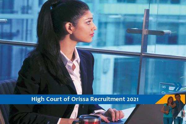 Recruitment of Assistant Section Officer in High Court Orissa