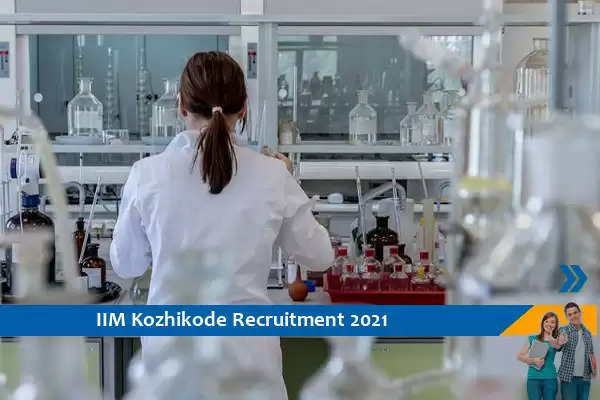IIM Kozhikode Recruitment for the post of Research Associate