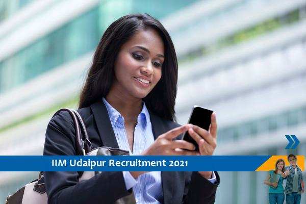 IIM Udaipur Recruitment for the post of Communications Officer