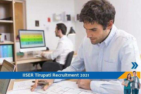 IISER Tirupati Recruitment for the post of Project Assistant