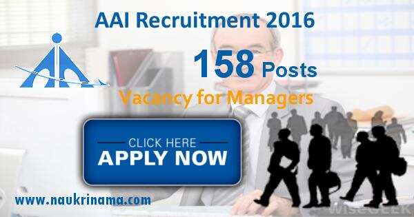 Job Alert- Management Jobs 2016 in AAI