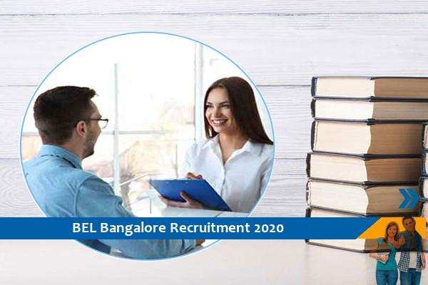 BEL Bangalore Recruitment for the post of Trainee