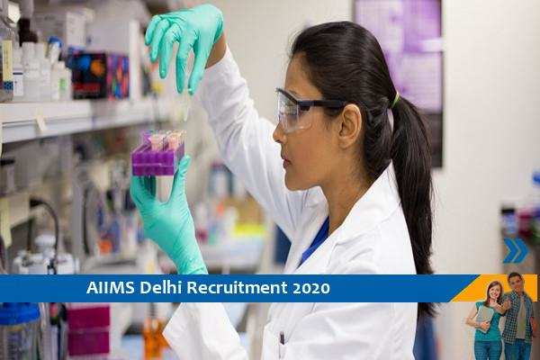 Recruitment for the Technician post in AIIMS Delhi