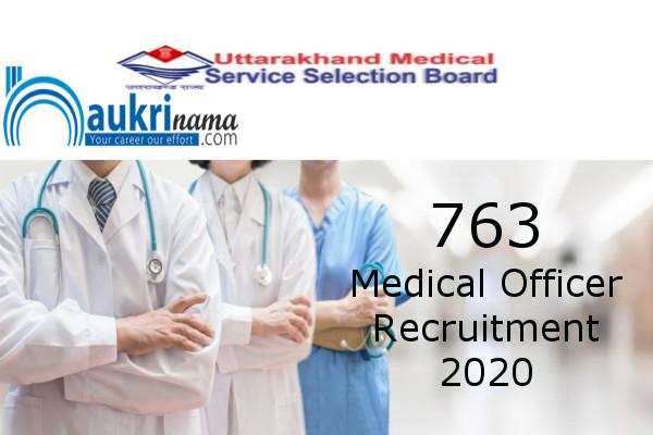 UKMSSB   Recruitment for the post of  Medical Officer          , Apply Now