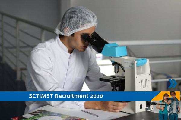 Recruitment for the post of Research Associate in SCTIMST