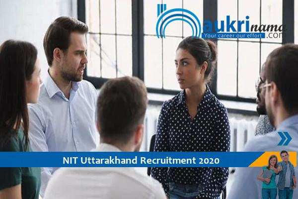 NIT Uttarakhand Recruitment for the post of Registrar   , Apply Now