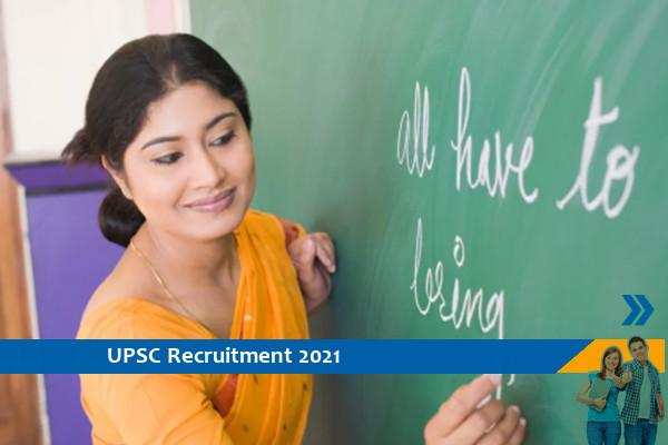 UPSC Recruitment for Assistant Professor Posts