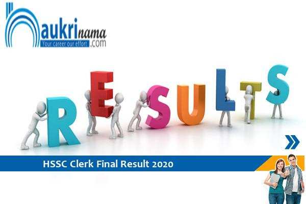 HSSC  2020 Result  for   Clerk Exam 2020    , Click here for the result