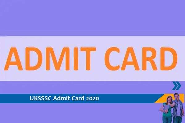UKSSSC Admit Card 2020 – Click here for the admit card of Assistant Agricultural Officer Exam 2020
