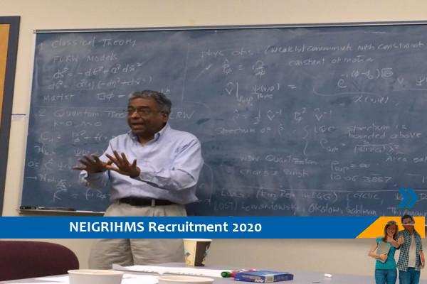 Recruitment of Assistant Professor in NEIGRIHMS Shillong