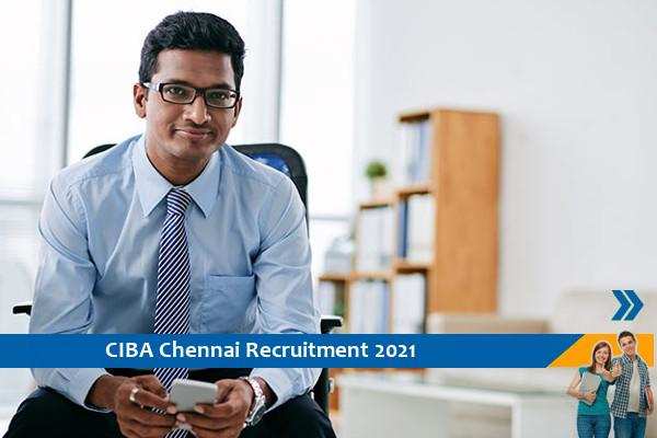 Recruitment of Young Professionals in CIBA Chennai