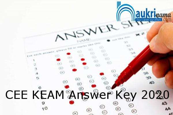 KEAM Answer Key 2020 for Engineering Architect Medical Recruitment Exam 2020 , Click here