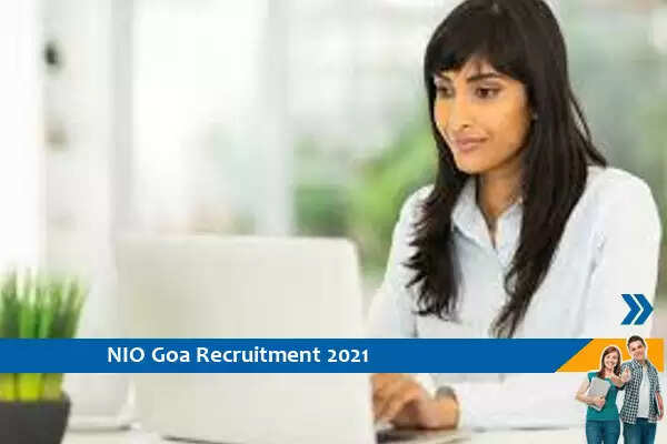 NIO Goa Recruitment for the post of Project Scientist