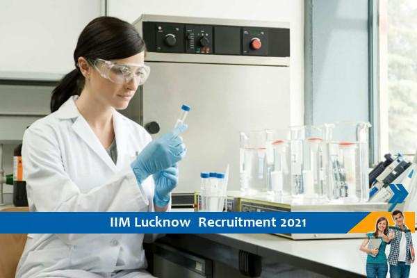 IIM Lucknow Recruitment for the post of Research Assistant