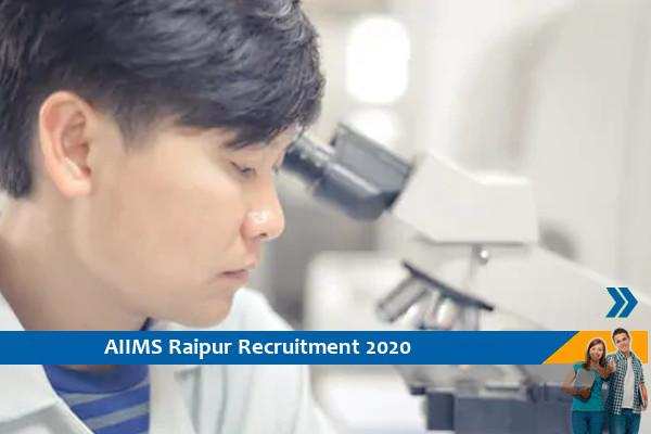Recruitment for Research Technician in AIIMS Raipur