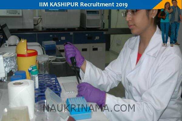 IIM Kashipur Research Associate Vacancy 2019