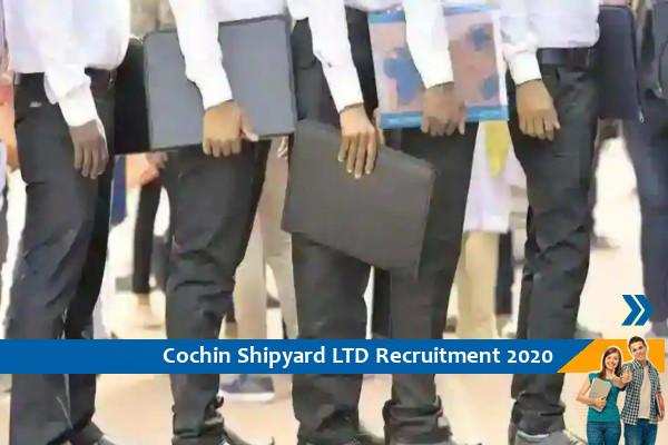 Cochin Shipyard Limited Recruitment for the post of Junior Technical Assistant