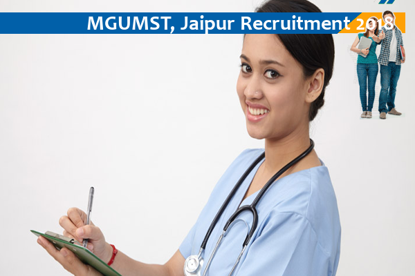MGUMST, Jaipur Job for Senior Resident and Others
