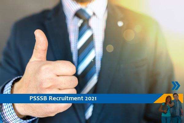 Recruitment to the post of Technical Assistant in PSSSB