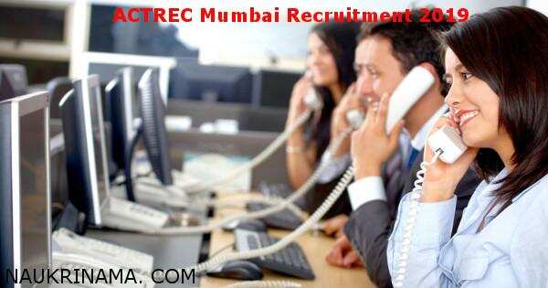 ACTREC Mumbai Telephone Operator Recruitment 2019
