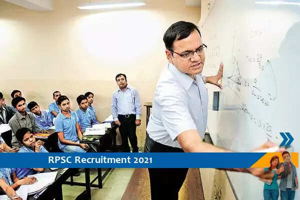 RPSC Recruitment for the post of Lecturer