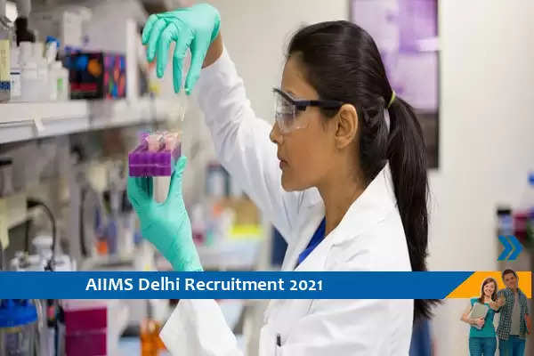 Recruitment for the post of Lab Technician in AIIMS Delhi