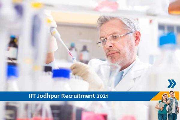 IIT Jodhpur Recruitment for the post of Senior Project Assistant