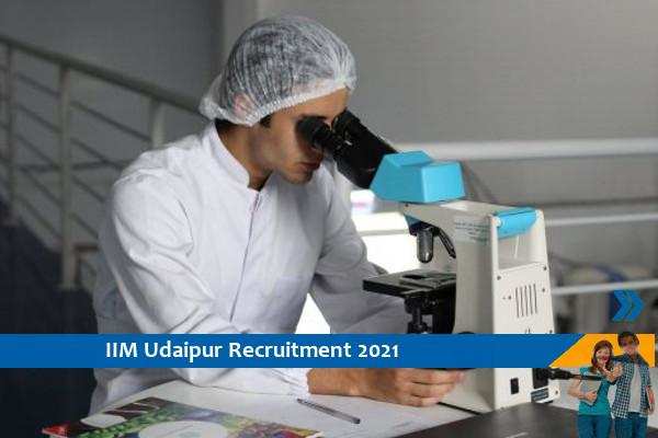 IIM Udaipur Recruitment for the post of Research Assistant