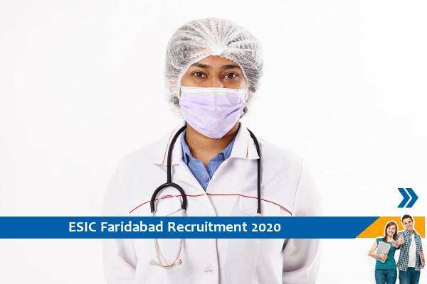 Recruitment to the post of Senior Resident in ESIC Faridabad