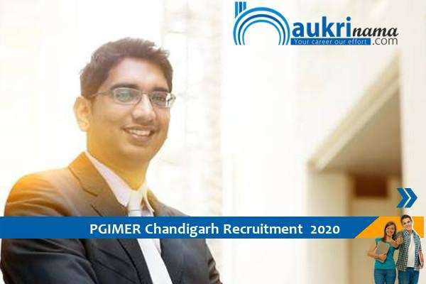 PGIMER Chandigarh  Recruitment for the post of   Consultant     , Apply soon